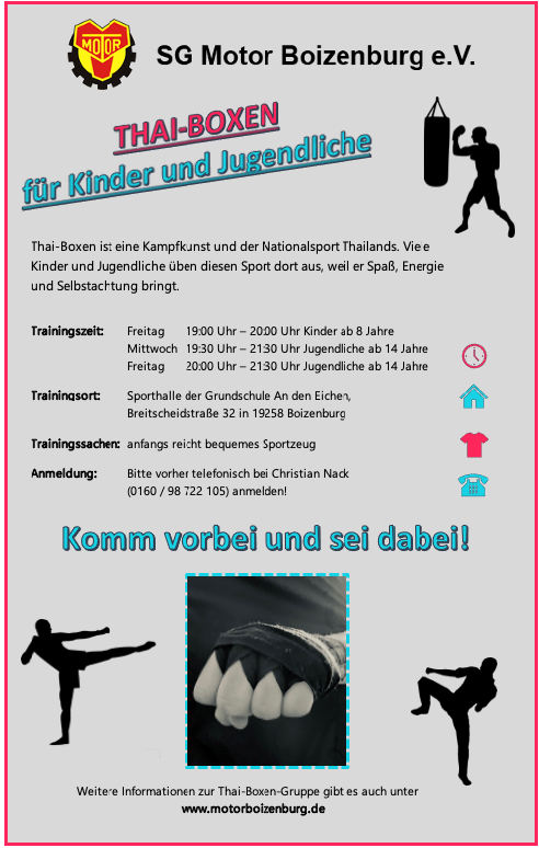 Werbung Thai Boxen